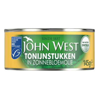 Tonijnstukken in Zonnebloemolie MSC 145gr Tonijnstukken in Zonnebloemolie MSC 145gr