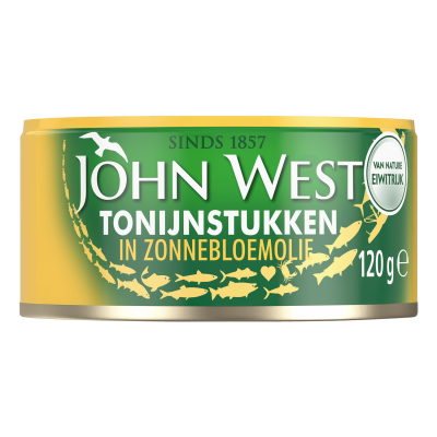 Tonijnstukken in Zonnebloemolie 120gr Tonijnstukken in Zonnebloemolie 120gr