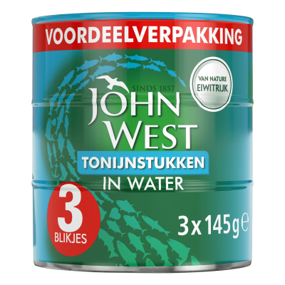 Tonijnstukken in water 3x145gr Tonijnstukken in water 3x145gr