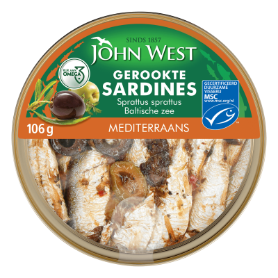 Gerookte sardines Mediterraans 106gr