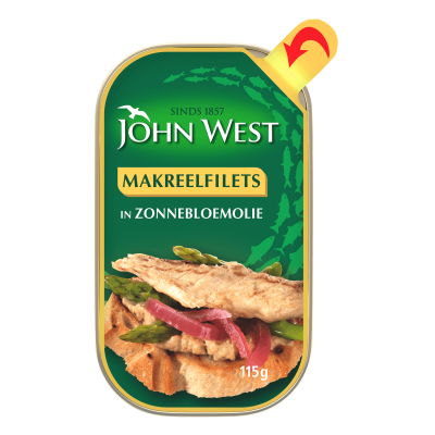 Makreelfilets in Zonnebloemolie 115gr Makreelfilets in Zonnebloemolie 115gr