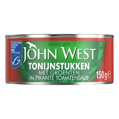 Tonijn met groenten in tomatensaus MSC 150gr