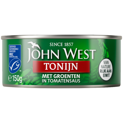 Tonijn met groenten in tomatensaus MSC 150gr
