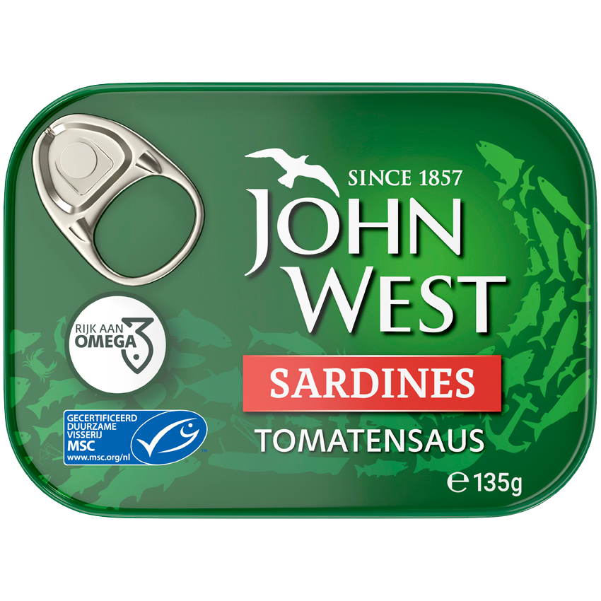 Sardines in tomatensaus 135g John West NL