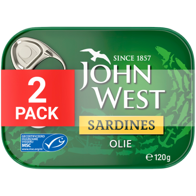 Sardines 2-pack in olie 120g